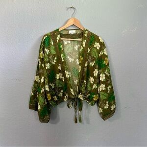 Miguelina Dragonfly Cover Up Crop Top